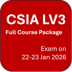 CSIA Level 3 - Full Course - Exam Date 22 - 23 Jan 2026